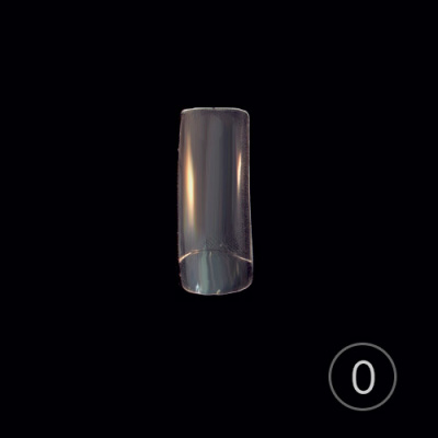 Типсы TNL классические прозрачные 0, узкая к/з, в пакете (50 шт.) 7-02-04