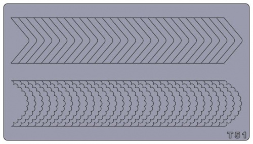 Трафареты для аэрографии на ногтях T51