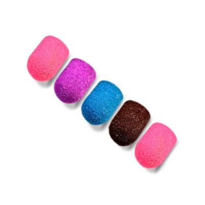 Колпачки песочные под насадку 13 мм. 80 грит (5 шт.) MIX цветные Patrisa Nail JB24