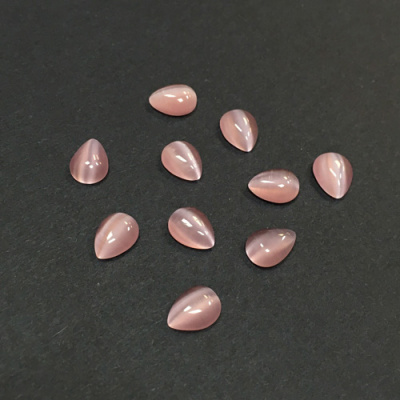 Камни кошачий глаз Y1CL312 (розовый)