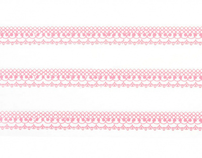 Кружево на клейкой основе (розовое)