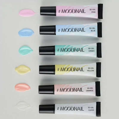 MoodNail 3D Gel для объемного дизайна Blue 15 г. MoodNail 3D Gel для объемного дизайна Blue 15 г.