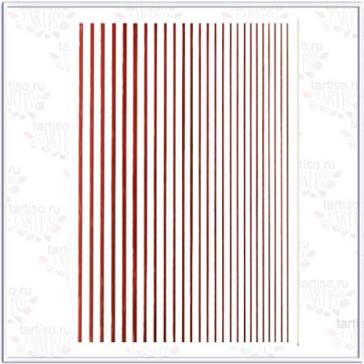 Наклейка 3D нить Металлик красная N3D-11 Наклейка 3D нить Металлик красная N3D-11