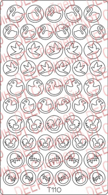 Трафарет Deep-дизайн T110