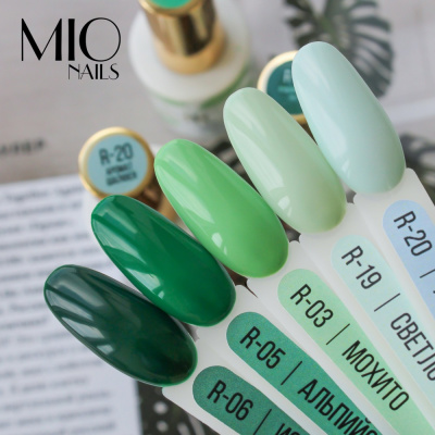 MIO Nails Гель-лак Основная палитра R-06 Изумрудный город 8 мл.