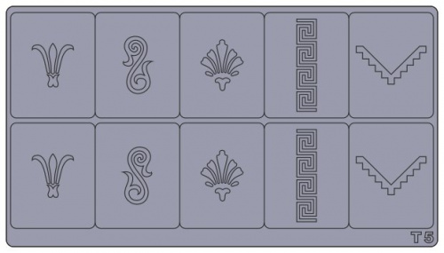 Трафареты для аэрографии на ногтях T5(A3)