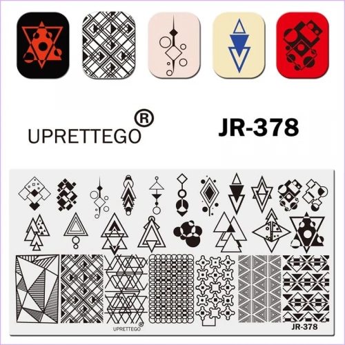 Uprettego Пластина для стемпинга JR-378