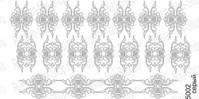 Нейлкруст - трафарет-слайдер 5002 серый