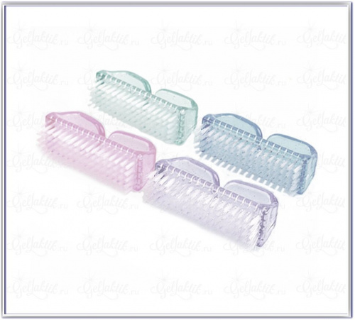 Щетка для опила ногтей прямоугольная с ручками