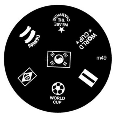 Трафарет с шаблонами для стемпинга JessNail J (m49) World Cup