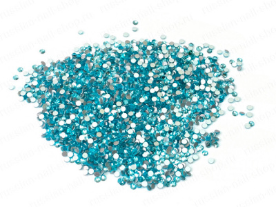 Стразы JessNail стекло ss6-3 мм./50 шт. в баночке Аква