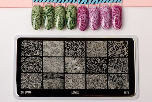 Go Stamp Пластина для стемпинга 075 Leaves
