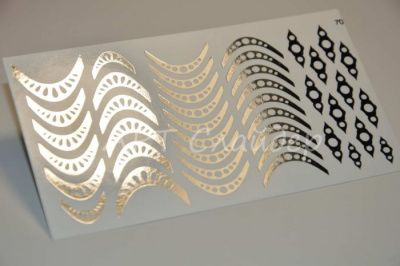 Слайдер дизайн фольгированный 70 серебро Слайдер дизайн фольгированный 70 серебро