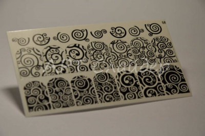 Слайдер дизайн фольгированный 58 черный