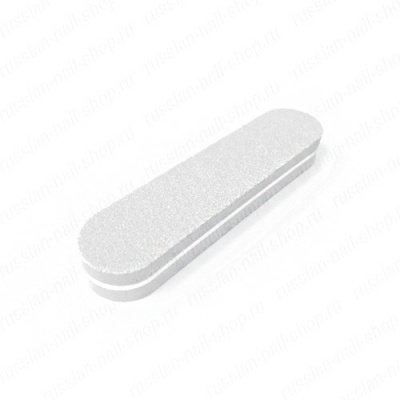 Баф для ногтей средний закругленный BAFL-20W белый 20 шт./уп.