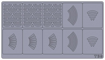 Трафареты для аэрографии на ногтях T39