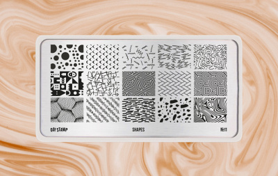 Go Stamp Пластина для стемпинга 011 Shapes