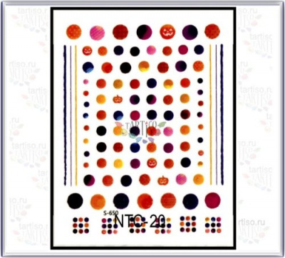 Наклейки Tartiso Цветные NTC-20 Наклейки Tartiso Цветные NTC-20