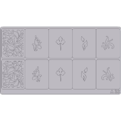 Трафареты для аэрографии на ногтях T15(A10)