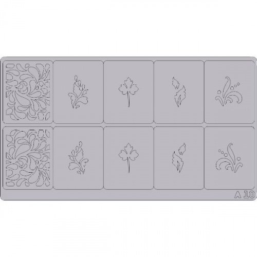 Трафареты для аэрографии на ногтях T15(A10)