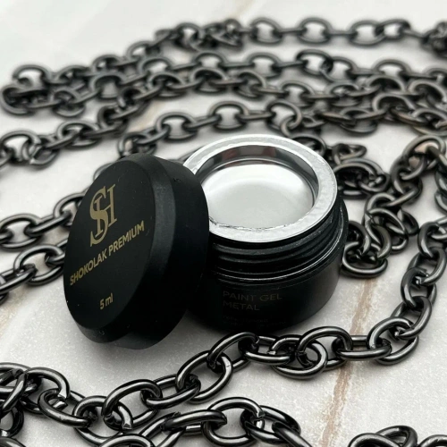 SHOKOlak Гель-краска с эффектом металла Paint Gel Metal 5 мл.