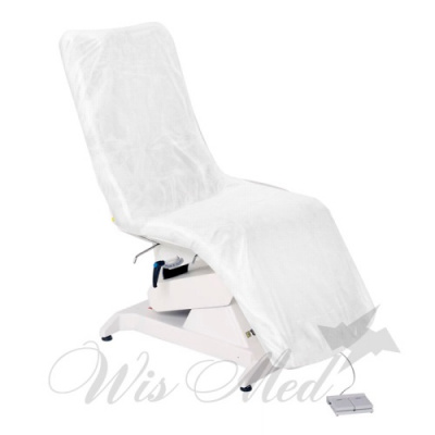 Чехол на кушетку (наматрасник) 210смх90смх20см, полиэтиленовый, белый, 1 шт. в упаковке