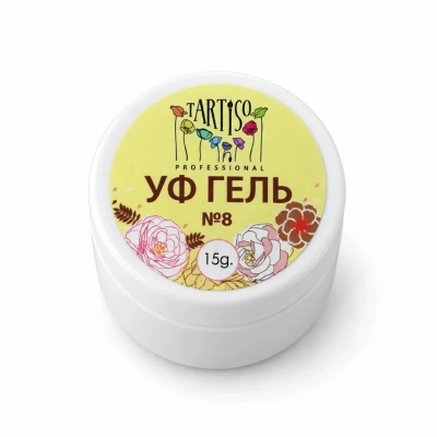 TARTISO UV Гель PROFESSIONAL камуфлирующий молочный №08 15 г.