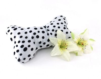 Подлокотник Y1NT44 Ткань Белый Черный Горох 25 см.