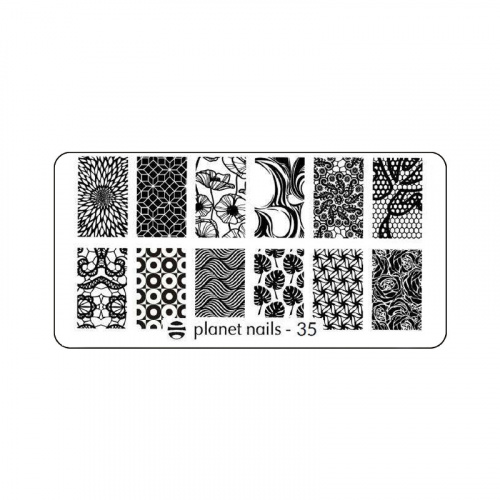 Planet Nails Пластина для Stamping Nail Art №35