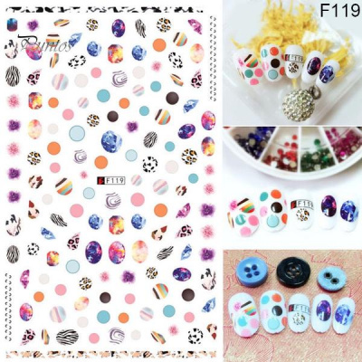 Наклейки Nail Sticker F119 NM-000 Наклейки Nail Sticker F119 NM-000