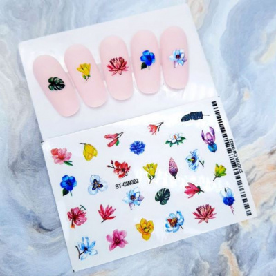 Самоклеящийся гладкий стикер для ногтей ST-CW022