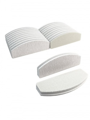 Пилка-баф лодка 8,5см х 3см х 0,7см серая PBB-01 20 шт./уп.