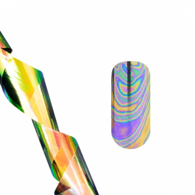 Фольга для литья голографические разводы узкие TNL Professional fl69