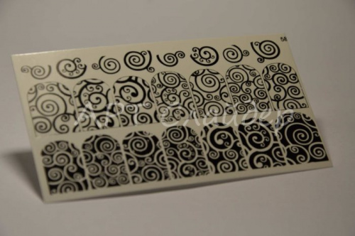 Слайдер дизайн фольгированный 58 черный