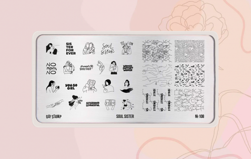 Go Stamp Пластина для стемпинга 108 Soul Sister