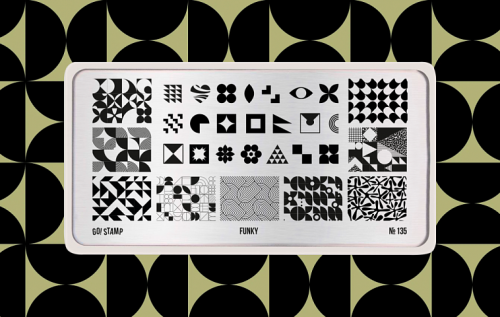 Go Stamp Пластина для стемпинга 135 Funky