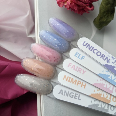 MOOZ Цветная камуфлирующая база с поталью Miracle base Angel 9 мл. OB45