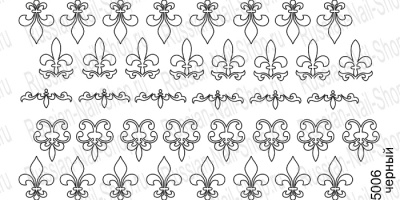 Нейлкруст - трафарет-слайдер 5006 черный