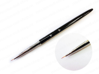 Кисть для дизайна ногтей TARTISO BLACK 0 KDB-0