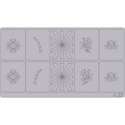 Трафареты для аэрографии на ногтях T27(A17)