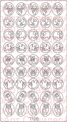 Трафарет Deep-дизайн T128