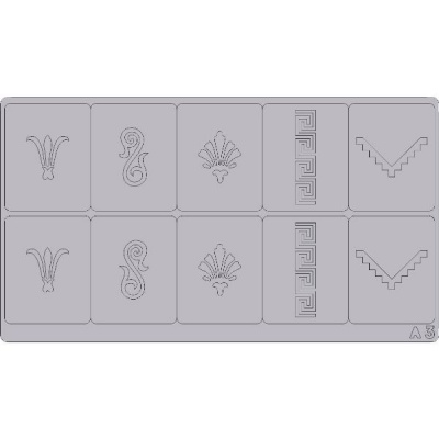 Трафареты для аэрографии на ногтях T5(A3)