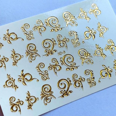 3D Хрустальный слайдер-дизайн 3D8 Gold Crystal