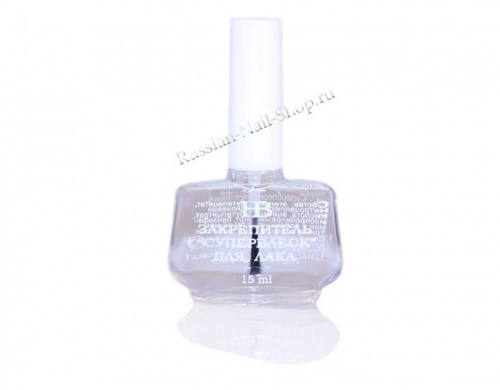 HB Закрепитель Суперблеск для лака (Gloss Top Coat) 15 мл.
