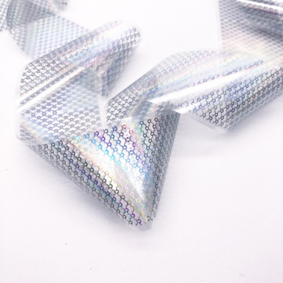 Фольга переводная ZOO Хром Голография кружево 4х50 см. 1470