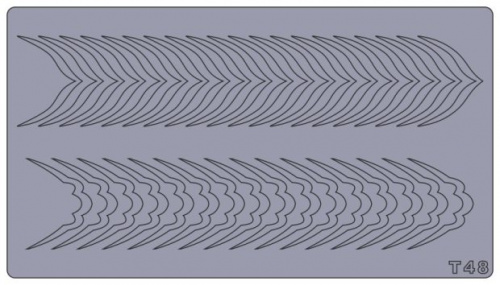 Трафареты для аэрографии на ногтях T48