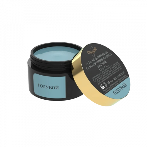 Опция Гель моделирующий самовыравнивающийся цветной Голубой 15 мл.
