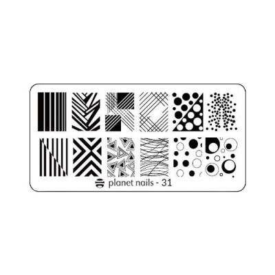 Planet Nails Пластина для Stamping Nail Art №31 23088/31