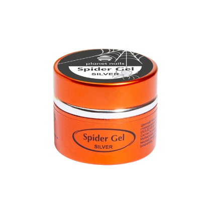 Planet Nails Гель-паутинка Spider Gel серебро 5 г. 11292
