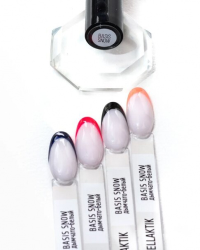 GELLAKTIK BASIS SNOW молочно-розовый базовое покрытие для гель-лака GBAS-SN 12 мл.